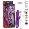 Vibrador con estimulador de clitoris Aura Dual Lover con carga USB